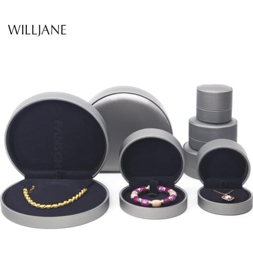 Gift Ring Earrings Storage Box Superior PU Leather Trinket Bracelet Chain Display Case Travel Jewelry Pendant Necklace Organizer