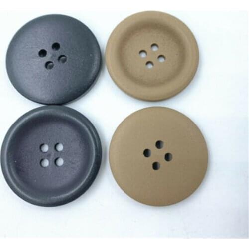 DIY 30PCS Round 4-holes Wooden button Sewing Scrapbooking Decoration accessories 30mm