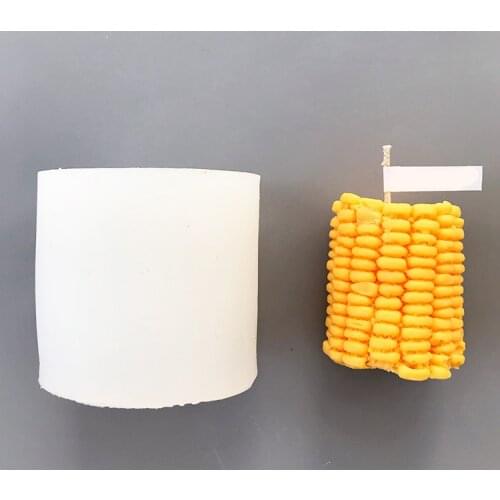 Corn shape Candle Silicone Material Mold DIY Maize Fondant Cake Chocolate Candy Mold Supplies Handmade Soap Jelly Mold