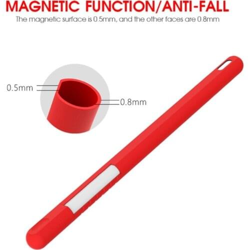 C90C Silicone Case Holder Sleeve Skin Pocket Cover Accessories Kit Cute Soft Grip Pouch Holder for Pencil 2nd Generation