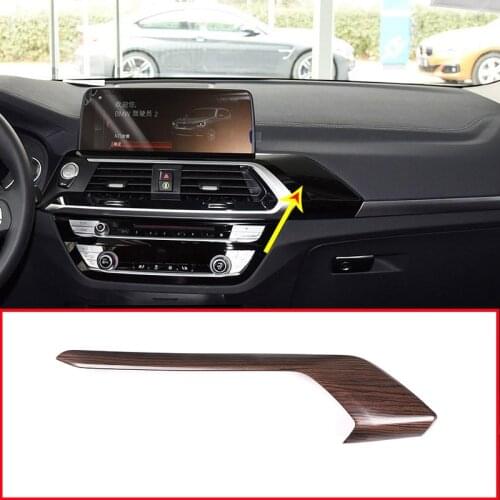 Pine Wood Grain ABS Style For BMW X3 X4 G01 G02 2018 2019 Car Center Air Vent Frame Trim Accessories Left Hand Drive