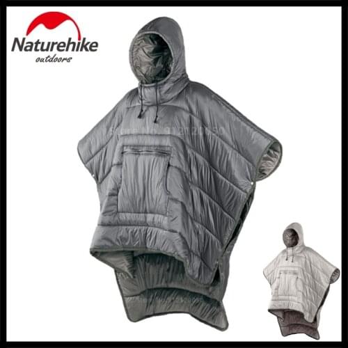 Naturehike Lazy Man Cloak Style Sleeping Bag Unisex Portable Outdoor Waterproof Camping Warm Sleeping Quilt Winter Travel Poncho