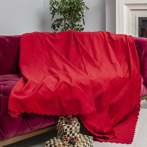 Antimacassar Woven Throw Blanket Winter %100 Chenille Thick Blankets for Beds Office Sofa Towel Quilt Good Quality Tv Blanket