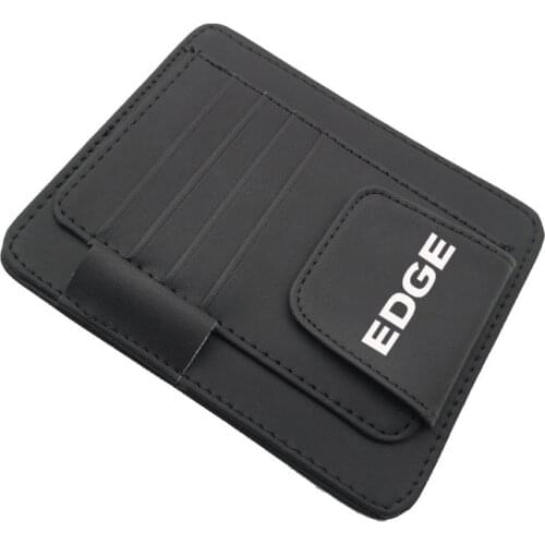 Pu Leather Visor Card Storage Sun Visor Organizer Tool Pouch Bag Card Storage Pen Storage Glasses Holder For Ford Edge