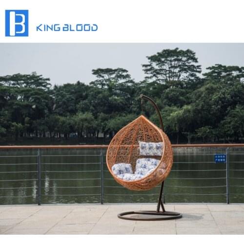 100% handmade Outdoor Furniture Poly Rattan Hanging Chair