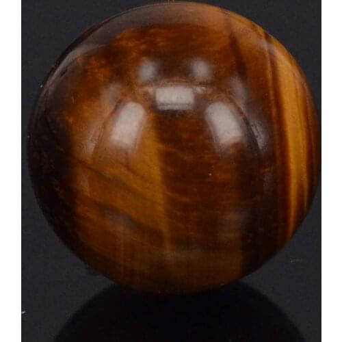 20MM Natural Stone Yellow Tiger Eye Sphere Crystal Globe Ball Chakra Healing Reiki Stone Carving Crafts