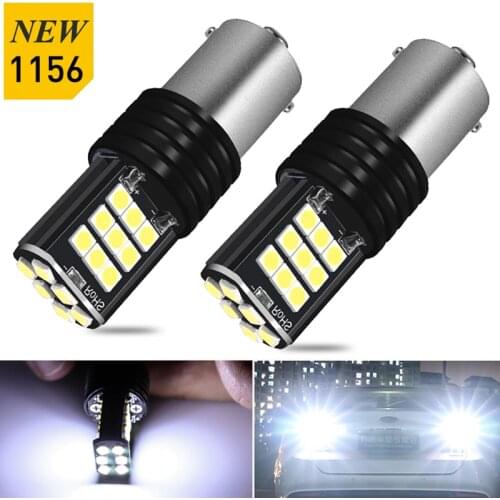 2x Error Free 1156 P21W BA15S LED Bulbs 12V T15 W16W Car Backup Reverse Lights Auto For Volvo XC90 XC60 V70 S80 S40 V60 C30 V50