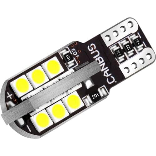 50PCS T10 W5W WY5W Super Bright 24smd 3030 Led Bulbs Car Parking Lights Canbus Error Free Auto Wedge Interior Reading Dome Lamps