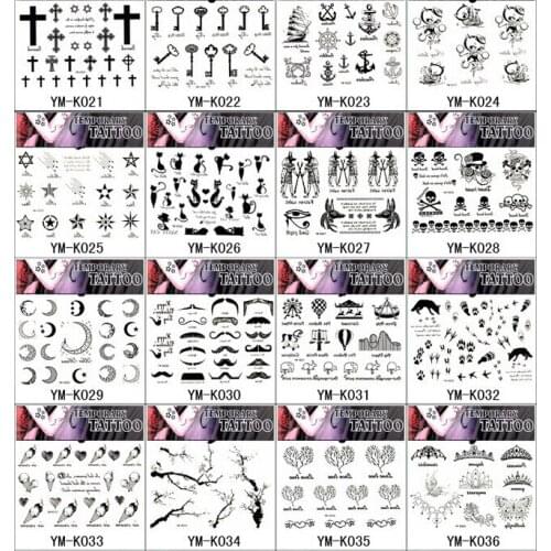 Wholesale New Original Simulation Stars Sticker Disposable Body Tattoo Temporary Arm Leg Art tatuajes 500packs/lot free shipping
