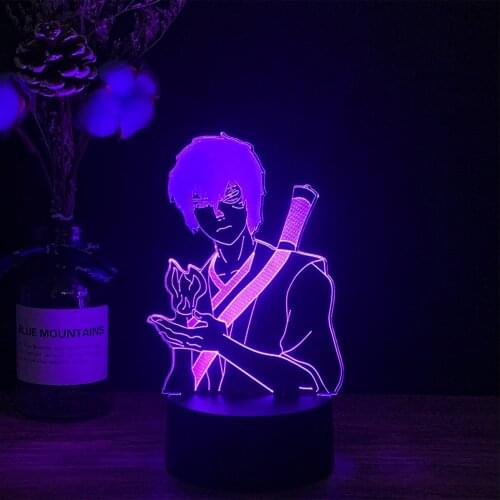 Avatar The Last Airbender Zuko Lamp for Home Decoration Birthday Gift Led Night Light Avatar Bedroom Decor Light Cartoon Lamp