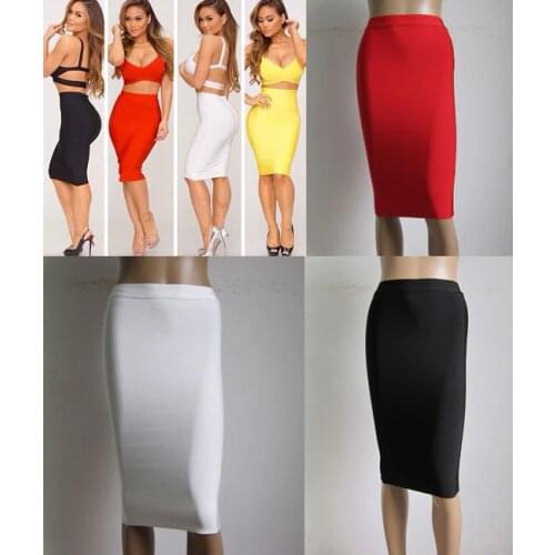 Celebrity bandage Women's Knitted Skirts