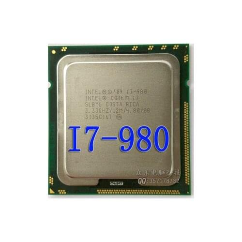 Intel i7-980 i7 980 I7-980 CPU Processor 3.33 GHz 32nm Six-Core 130W scrattered pieces I7 980