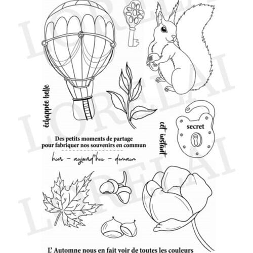 French Clear Stamp for Scrapbooking Transparent Silicone Rubber DIY Photo Album Decor 1039