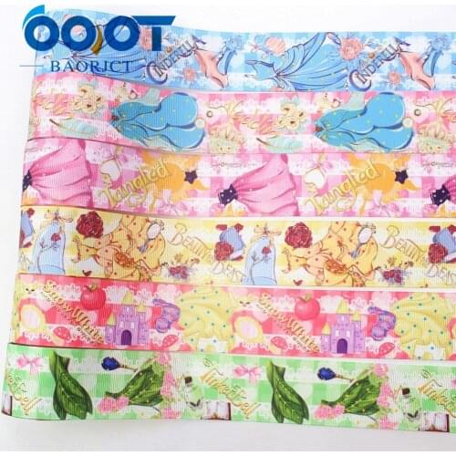 OOOT BAORJCT I-19703-1564,38mm 10yards Cartoon Thermal transfer Printed grosgrain Ribbons,tape crafts,bow cap DIY accessories