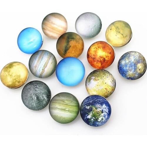 New Mix BB & Planetary System snap button charms fit 18mm ginger snap bracelets necklace snaps jewelry 20pcs/lot