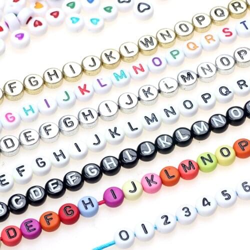 OLINGART Beads With Letters