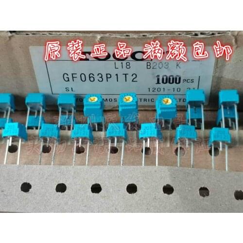 Original new 100% GF063P1T2 B203 fine tuning resistor precision adjustable resistor 20K potentiometer (SWITCH)