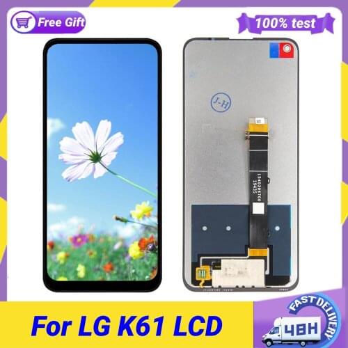 Original For LG K61 LMQ630EA LMQ630UM LCD Display Touch Screen Digitizer Assembly Replacement Accessory For LG K61 6.53"
