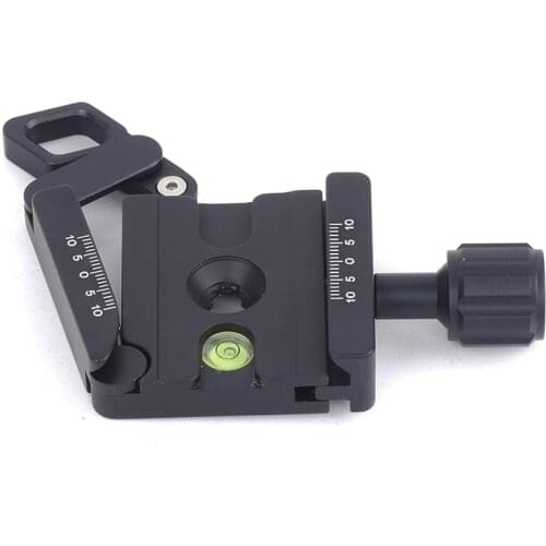 Fittest FC-LS50L 50mm Adjustable Quick Lever-release Screw Knob Lock Clamp Arca Swiss Compatible Tripod Camera Adapter Fit Benro