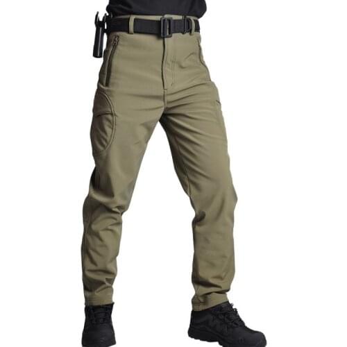 Hiking Trousers Man Sharkskin Soft Shell Tactical Pants Male Waterproof Cargo Pants Men Women Airsoft Military Hunting Pants