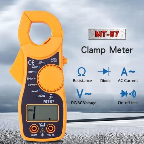 Professional LCD Digital Clamp Meter Multimeters Voltmeter Ammeter AC/DC Ohmmeter Portable Multi-function Tester Durable