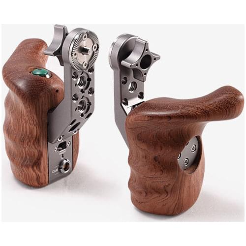 TILTA TT-0510 Wooden handle handgrip w/ REC Trigger Right Left handle For SONY A7 RED Scarlet EPIC ARRI BMD Canon Shoulder rig