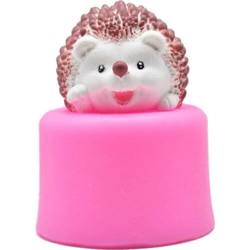 1Pcs Sugarcraft hedgehhog Silicone molds fondant mold cake decorating tools chocolate moulds