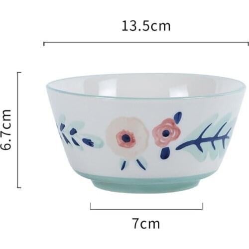 Modern housewife ceramic household set creative Japanese style tableware Western food ramen soup salad bowl dinnerware