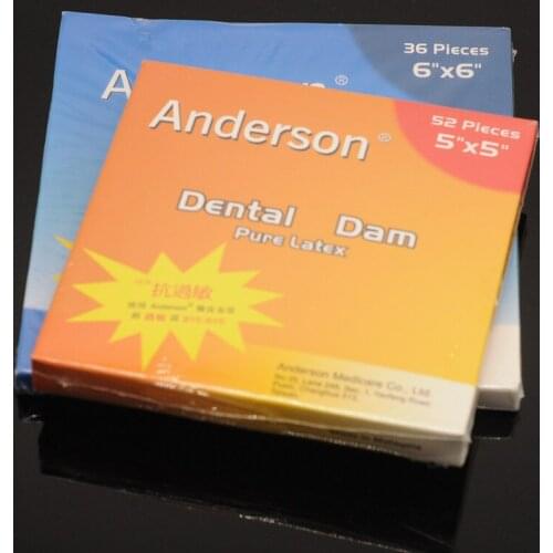 Dentistry Lab Equipment 1Box Dental Pure Latex Rubber Dam Small Size 52pcs/ Large Size 36Pcs Dental Dam