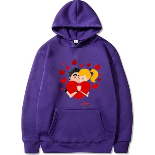 Lovers Hoodies Sweatshirts Autumn Street Wear Fashion Casual Hooded Pullover Cartoon Figure Print Hoodie Unisex Hooded Men Women