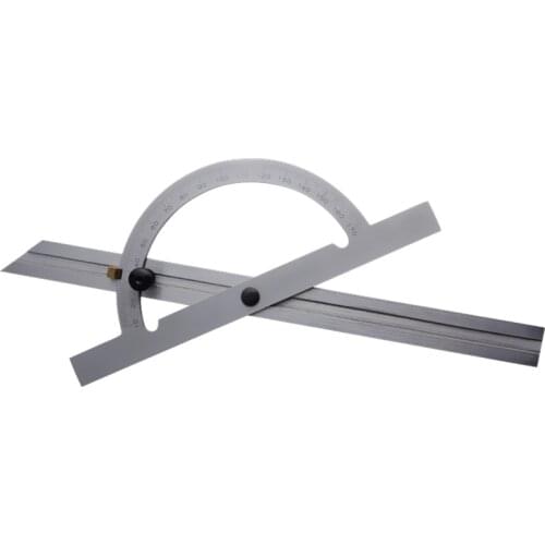 Adjustable Angle Protractor 150*300mm Stainless Steel 10-180 Degree Angle Gauge Tools Caliper Measure Tools