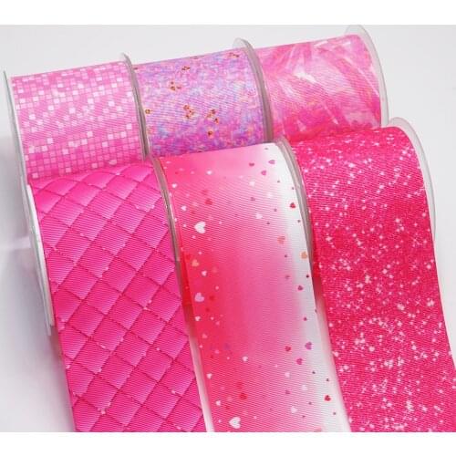 10 Yards 1.5" 38MM Bright Ombre Pattern printed ribbon For Hair Bows DIY Crafts Handmade Accessories 53646