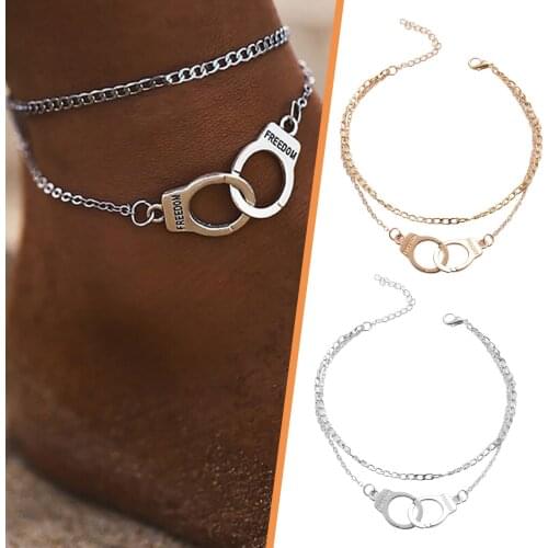 Womens Anklet Bohemian Layered Heart Anklet 2021 Summer Beach Anklets On Foot Ankle Bracelets For Women Leg Chain Bracelet Gift