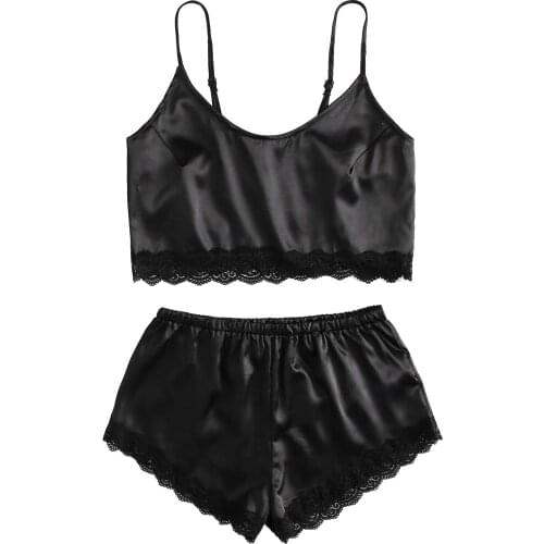 Women Solid Color Lace Splicing Porno Lingerie Suit Sexy Transparent Bodysuit Erotic Underwear Нижнее Белье Женское