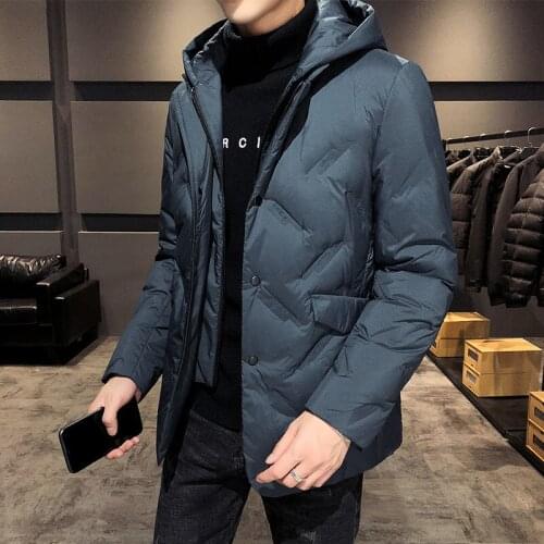 Winter Mens Down Jacket New Warm Male Hooded Thickened 90% White Duck Down Thick Coat