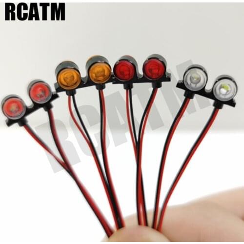 1 Pair 4 LED Double Side Contour Light Width Light For 1/14 Tamiya RC Truck car SCANIA R470 R620 FH12 ACTROS 3363 1851 TGX