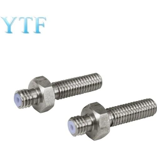 1Pcs 3D Printer Parts 1.75mm/M6*30 Mk8 Nut Integrated Throat Thread High Temperature Resistant