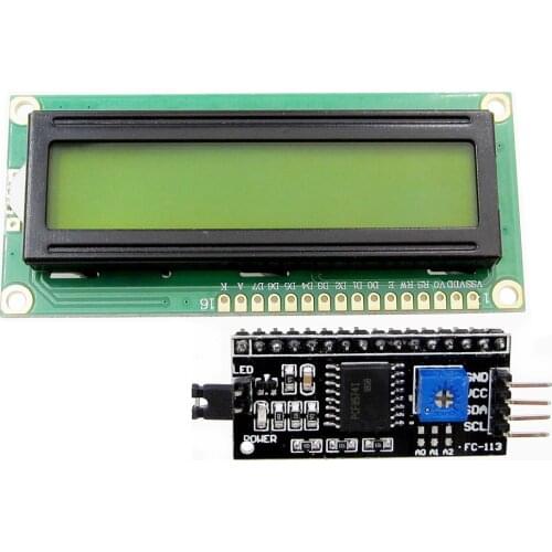10set/lot LCD module Blue/Green screen IIC/I2C 1602 LCD
