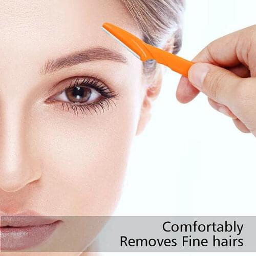 10Pcs Eyebrow Razor Dermaplaning Painless Portable Facial Shaver Trimmer Eyebrow Trimmer Eye Brow Trimmer Makeup Tools
