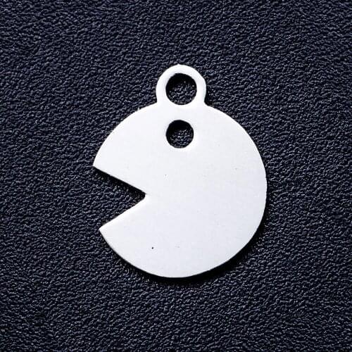 10pcs/lot Eat A Bean DIY Jewelry Charms Wholesale 100% Stainless Steel AAAAA Quality Pendant Factory Direct Dropshipping