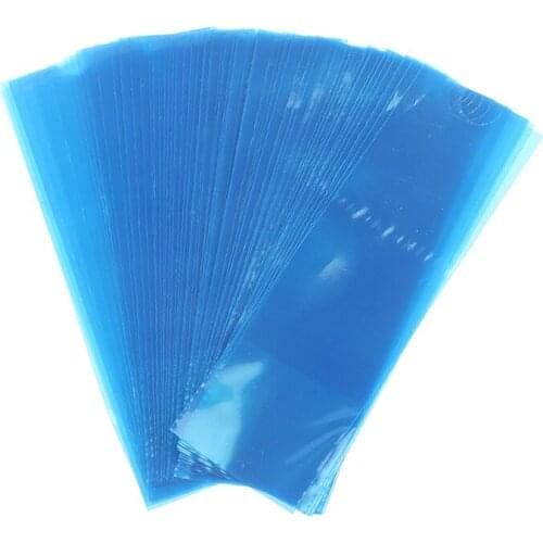 100pcs/pack Blue Plastic Cord Sleeves Bags Covers for Tattoo Machine Disposable Covers Bag Tattoo Clip Tattoo Accessories