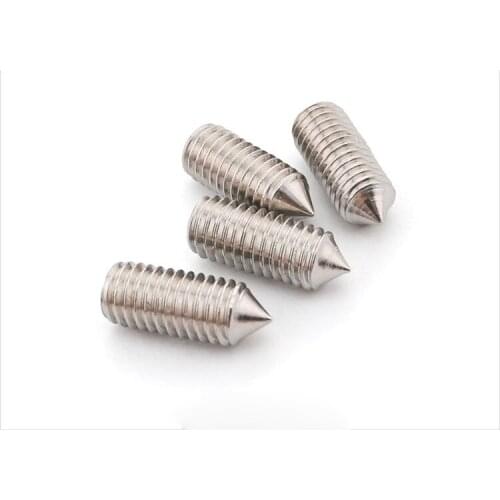 20pcs M6 stainless steel hex socket tip set screws machine screw installation bolts 6mm-20mm length