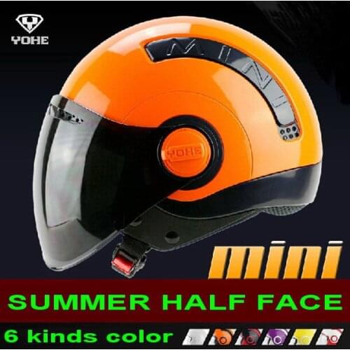 2019 New arrival YOHE MINI Summer Half Face off road Motorcycle helmet motorbike Electric bicycle helmets ABS Size M L XL XXL