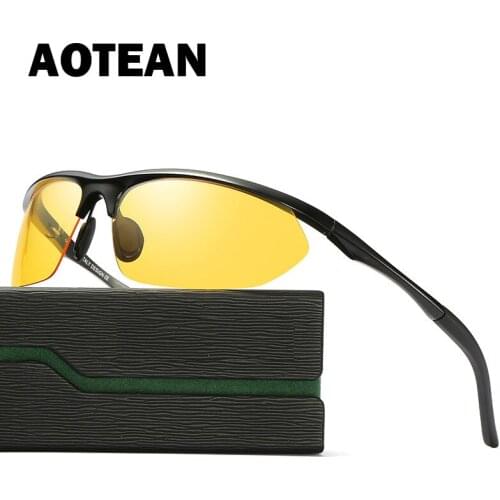 2019 New Polarized Night Driving Sunglasses Mens Womens Night Vision Goggles for Drivers Anti Grare Driving UV400 Eyewear 9124