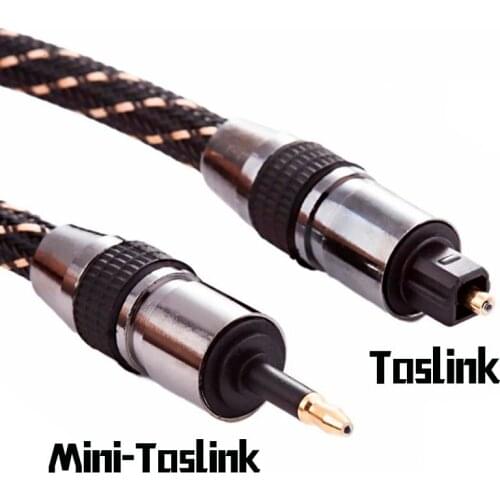 3.5mm Mini Toslink To Toslink Cable Digital Optical Audio connector adapter Cable OD6.0mm 1m 1.5m 2m 3m 3ft 5t 6ft 10ft