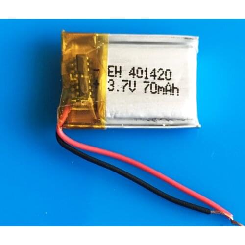 401420 3.7V 70mAh lithium polymer li-po rechargeable battery li ion for MP3 MP4 MP5 bluetooth headset video pen