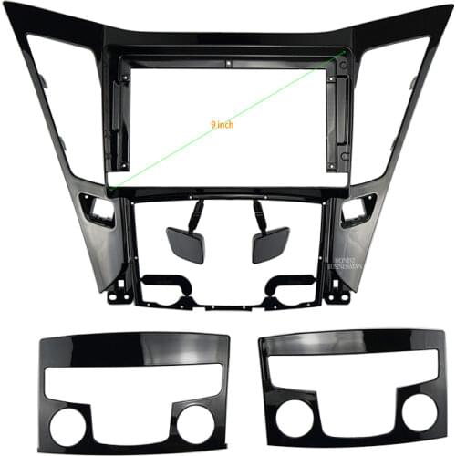 9 INCH Car Audio Frame GPS Navigation Fascia Panel Car dvd Plastic Frame Fascia is suitable for HYUNDAI SONATA YF 2010