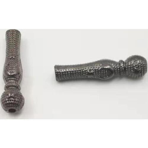 Black EMAMU minaret Tasbih parts beads accessories Muslim Rosary Turky Bracelets Islamic moon stars Emamu