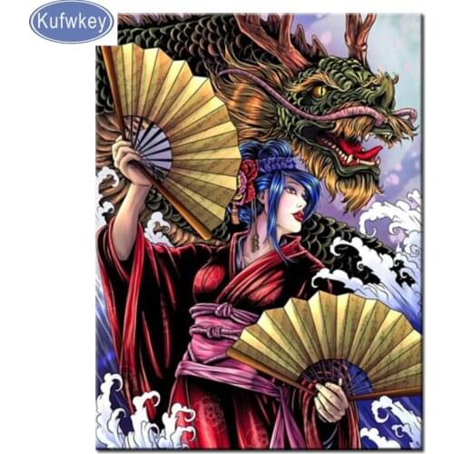 5D DIY Diamond Painting Full Square/Round Drill "Girl dragon" Embroidery Cross Stitch gift mosaic Decor Home Childrens Gift