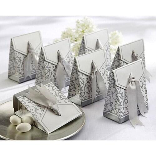 Free Shipping 1000pcs Gold Wedding Favor Boxes Wedding Candy Box Casamento Wedding Favors And Gifts Event & Party Supplies